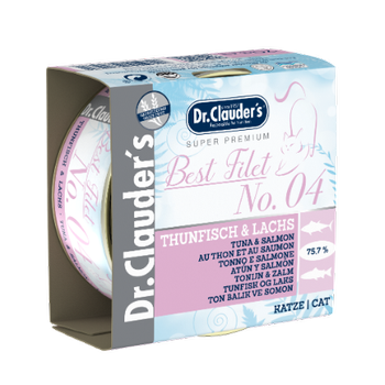 Dr.Clauder's Best Filet No 4 Thunfisch & Lachs (Tuńczyk i łosoś) 70g