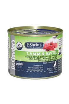 Dr.Clauder's Selected Meat LAMM & APFEL - Karma mokra dla psów JAGNIĘCINA & JABŁKA 200g