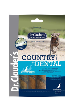 Dr.Clauder's COUNTRY DENTAL SNACK FISH - Gryzaki dentystyczne RYBA rozmiar "M"