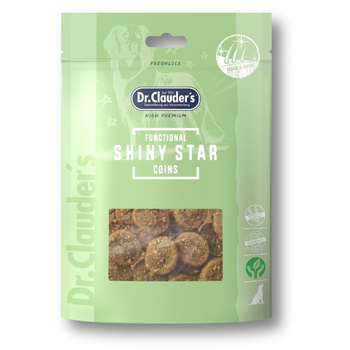 Dr.Clauder's Functional Coins SHINY STAR - Przysmaki funkcyjne dla psów LŚNIĄCA SIERŚĆ 80g