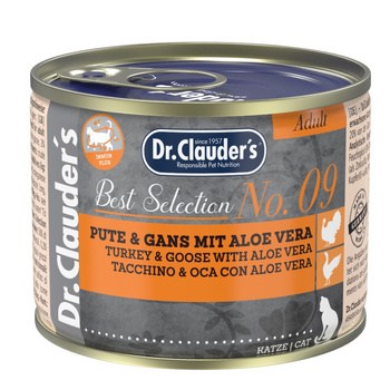 Dr.Clauder's Best Selection No. 9 Indyk i gęś z aloesem 200g