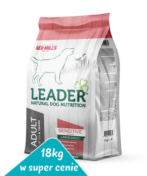 Leader SENSITIVE SALMON Large Breed - Karma sucha dla dużych psów ŁOSOŚ 18kg WYPRZEDAŻ