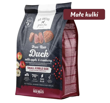 Go Native SMALL BREED DUCK WITH APPLE & CRANBERRY - Karma sucha dla psów małych i miniaturowych ras KACZKA Z JABŁKAMI I ŻURAWINĄ 1,5kg