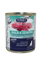 Dr.Clauder's Selected Meat KALB & GEMÜSE - Karma mokra dla psów CIELĘCINA & WARZYWA 800g