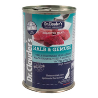 Dr.Clauder's Selected Meat KALB & GEMÜSE - Karma mokra dla psów CIELĘCINA & WARZYWA 400g