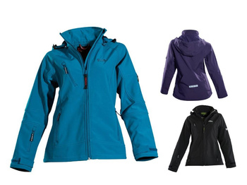 Kurtka treningowa softshell OWNEY "Matu" (damska) turkusowa 2XL